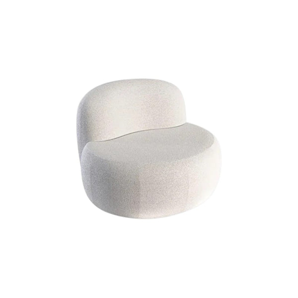 Elara Modern Curved 2 Seater Bouclé Sofa – Contemporary Upholstered Lounge Couch, Soft Plush Seating, Elegant Curved Design Sofa for Living Room & Office