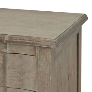 Copgrove Collection 6 Drawer Chest | Handcrafted Hardwood French Style Chest with Washed Bleached Finish and Ironwork Handles - My Store