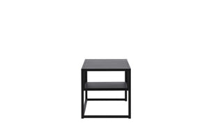 Riverside TV Stand, Black Steel – Modern Minimalist Media Console by Mmilo
