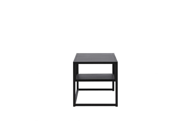 Riverside TV Stand, Black Steel – Modern Minimalist Media Console by Mmilo