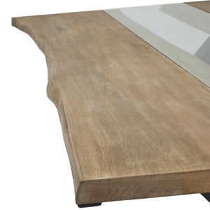 Live Edge Collection Light Acacia River Dining Table – Natural Edge 180cm Dining Table - My Store