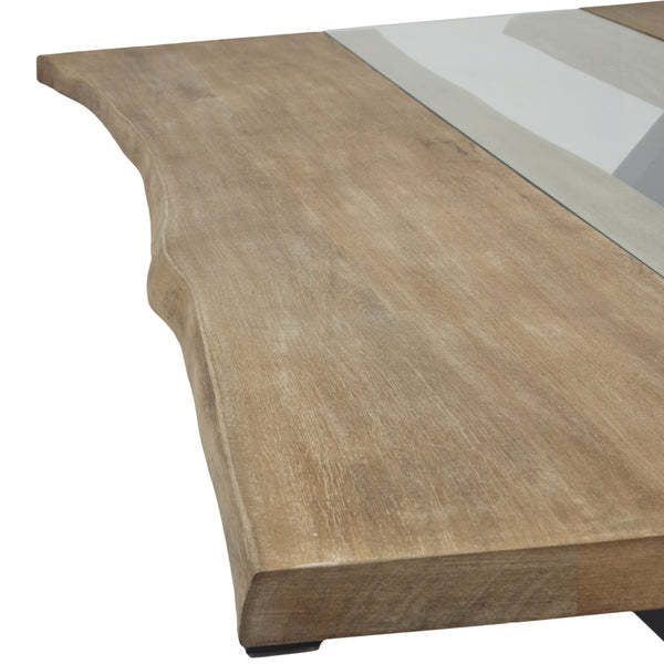 Live Edge Collection Light Acacia River Dining Table – Natural Edge 180cm Dining Table - My Store