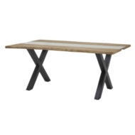 Live Edge Collection Light Acacia River Dining Table – Natural Edge 180cm Dining Table