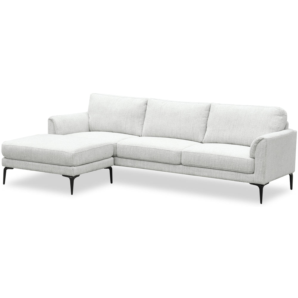 Zephra 3-Seater Sofa with Footstool Contemporary Textured Upholstery & Versatile Modern Design