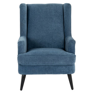 Vellis Wingback Armchair – Blue Fabric Wingback Accent Chair - My Store