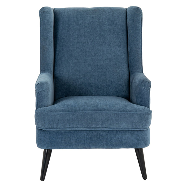 Vellis Wingback Armchair – Blue Fabric Wingback Accent Chair - My Store