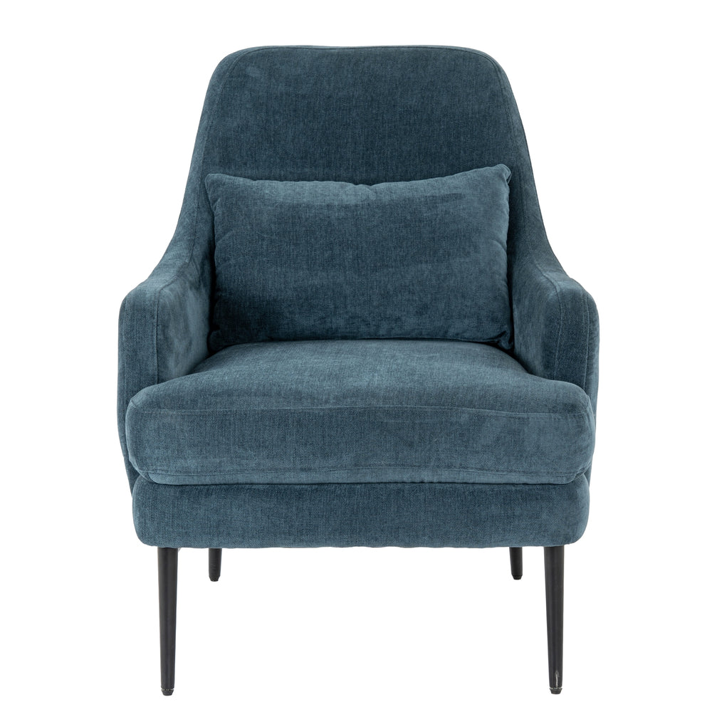 Avaris Wingback Armchair – Blue Fabric Wingback Accent Chair - My Store