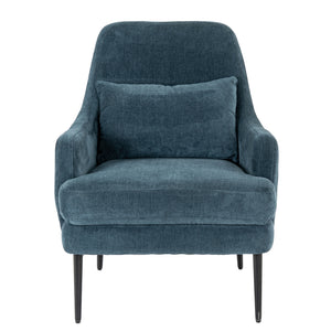 Avaris Wingback Armchair – Blue Fabric Wingback Accent Chair - My Store