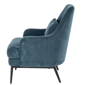 Avaris Wingback Armchair – Blue Fabric Wingback Accent Chair - My Store