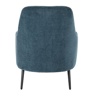 Avaris Wingback Armchair – Blue Fabric Wingback Accent Chair - My Store
