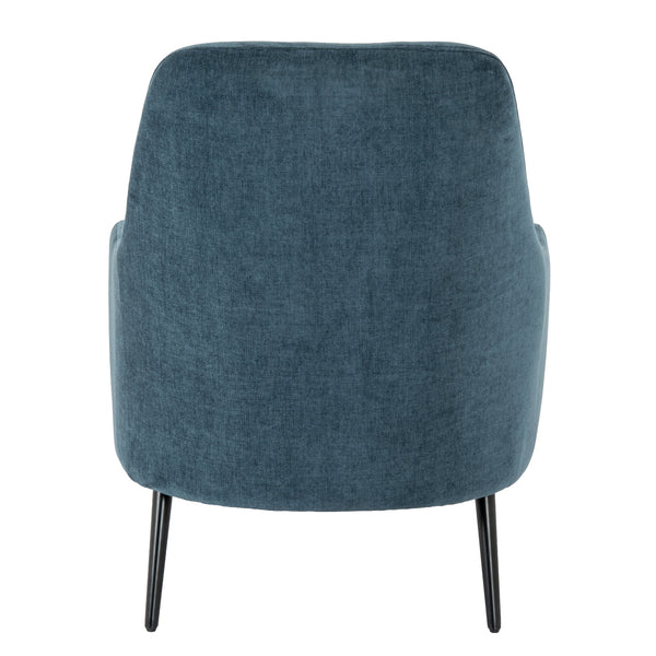 Avaris Wingback Armchair – Blue Fabric Wingback Accent Chair - My Store
