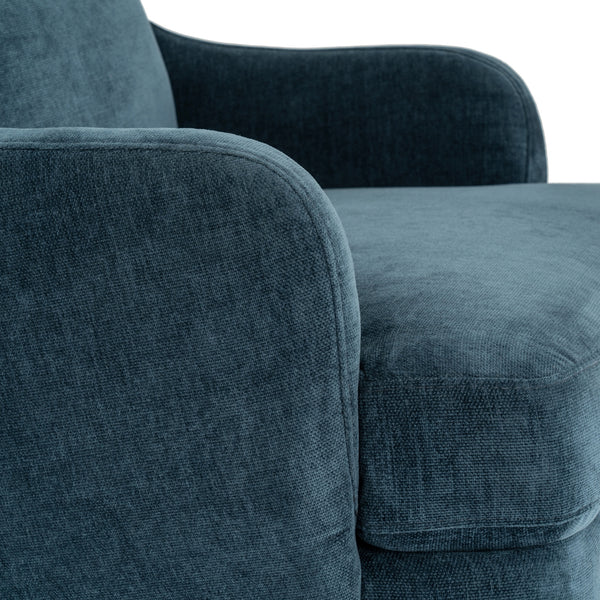 Avaris Wingback Armchair – Blue Fabric Wingback Accent Chair - My Store