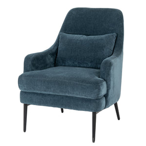 Avaris Wingback Armchair – Blue Fabric Wingback Accent Chair