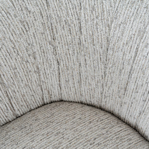Avia Mist Armchair – Soft Grey Upholstered Lounge Chair with Low Profile & Textured Weave - My Store