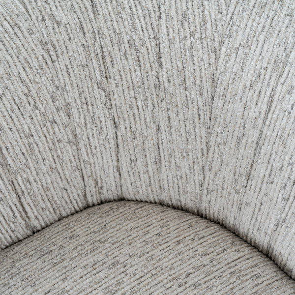 Avia Mist Armchair – Soft Grey Upholstered Lounge Chair with Low Profile & Textured Weave - My Store