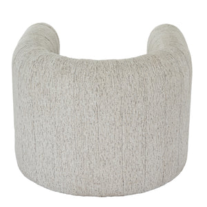 Avia Mist Armchair – Soft Grey Upholstered Lounge Chair with Low Profile & Textured Weave - My Store