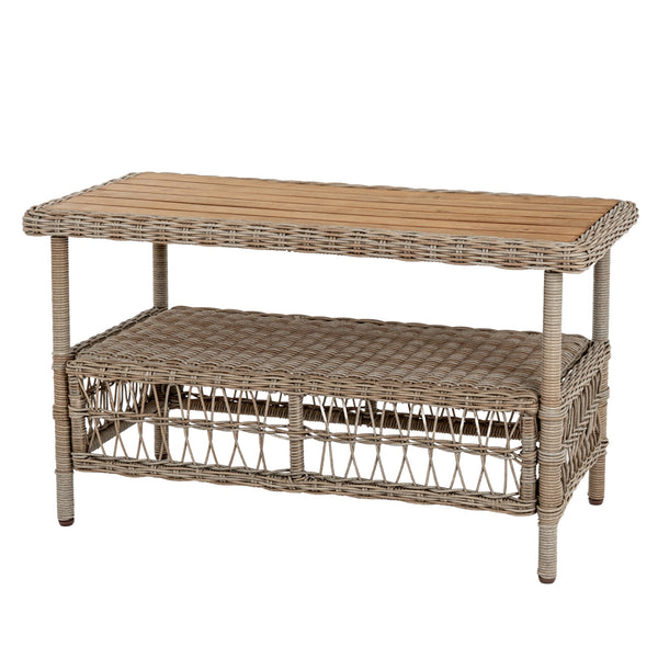 Provence Collection Outdoor 4 Seater Lounge Set Modern Weather-Resistant Garden Sofa Set with Neutral Finish