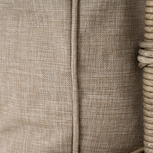 Provence Collection Outdoor 4 Seater Lounge Set Modern Weather-Resistant Garden Sofa Set with Neutral Finish