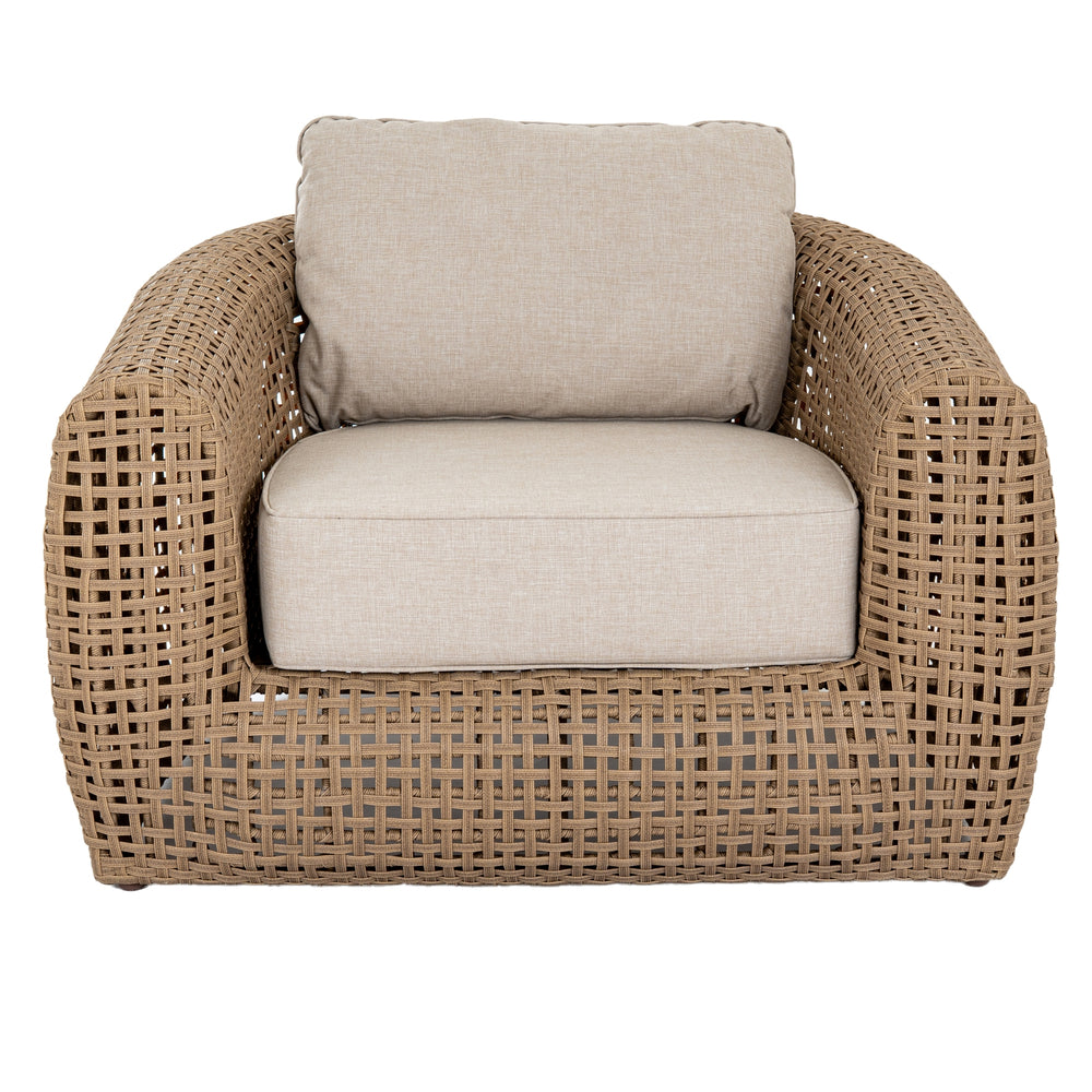 Bloom Collection Outdoor Large Lounge Chair – Oversized Weather-Resistant Outdoor Seating with Cushioned Comfort - My Store