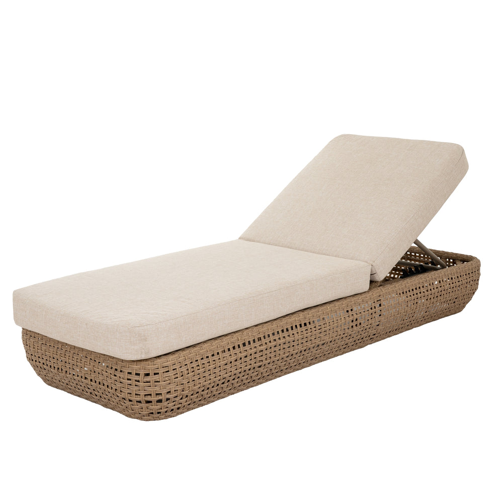 Bloom Collection Outdoor Sunbed Weather-Resistant Modern Lounger for Poolside & Garden