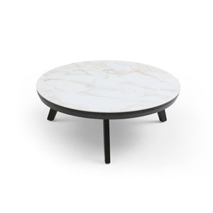 Romeo Coffee Table Set of 3 | Modern Sintered Stone Tables with Metal Legs