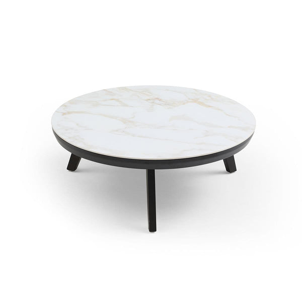 Romeo Coffee Table Set of 3 | Modern Sintered Stone Tables with Metal Legs