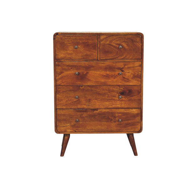 2 over 3 Curved Chestnut Chest