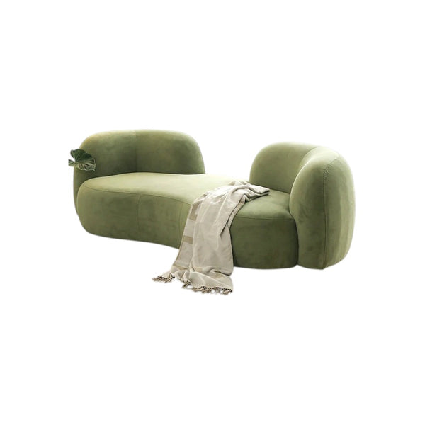 Elara Modern Curved 3 Seater Bouclé Sofa – Contemporary Upholstered Lounge Couch, Plush Soft Seating, Elegant Curved Designer Sofa for Living Room & Office
