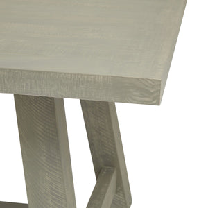 Saltaire Collection Rectangular Dining Table Handmade Grey Pine Dining Table with Contemporary Curved Design, 200cm