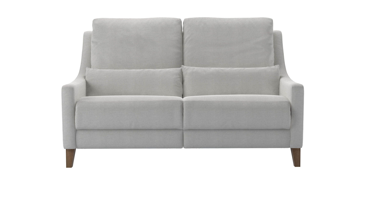 High Back Iggy 2 Seat Recliner Sofa in Pumice House Basket Weave