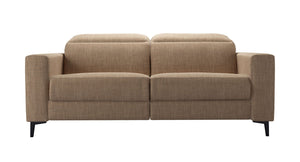 Ezra 2 Seat Recliner Sofa in Pumice House Basket Weave