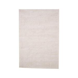 Vince Solar Rectangular Rug 290x200 cm | White Modern Low-Pile Rug
