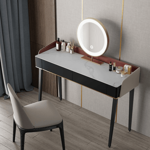 Ivoree Dressing Table with Drawers & LED Mirror