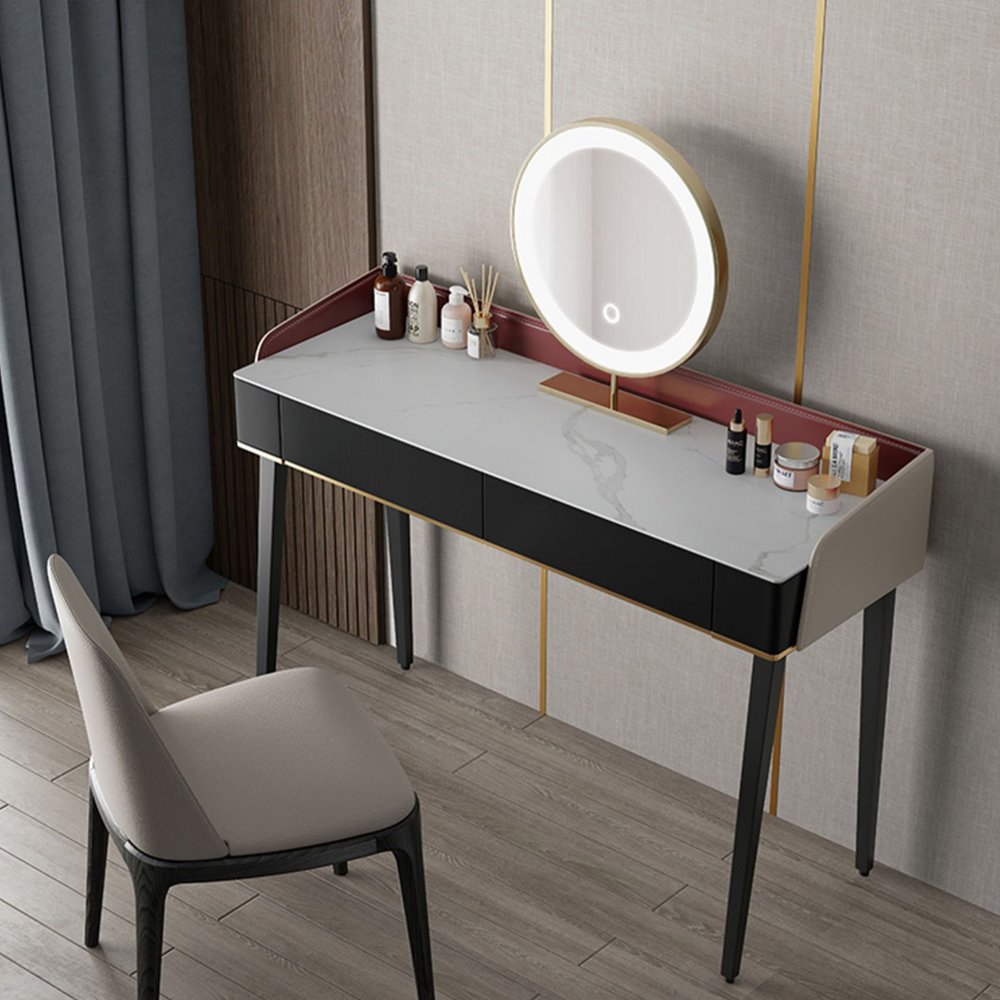 Ivoree Dressing Table with Drawers & LED Mirror