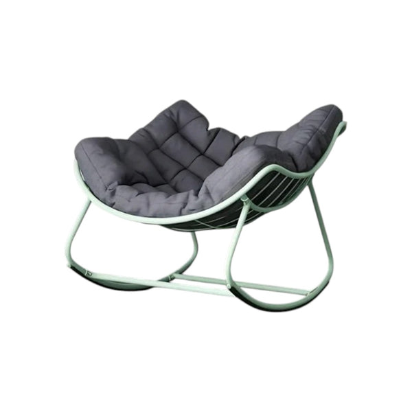 Seattle Metal Rocking Chair – Indoor & Outdoor Garden Rocker Chair, Contemporary Patio Lounge Seating (Green, Black, Yellow)