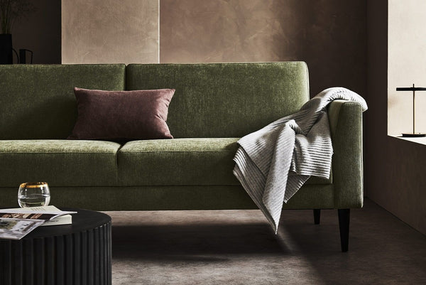 Jude 3 Seat Sofa bed in Navy Velvet