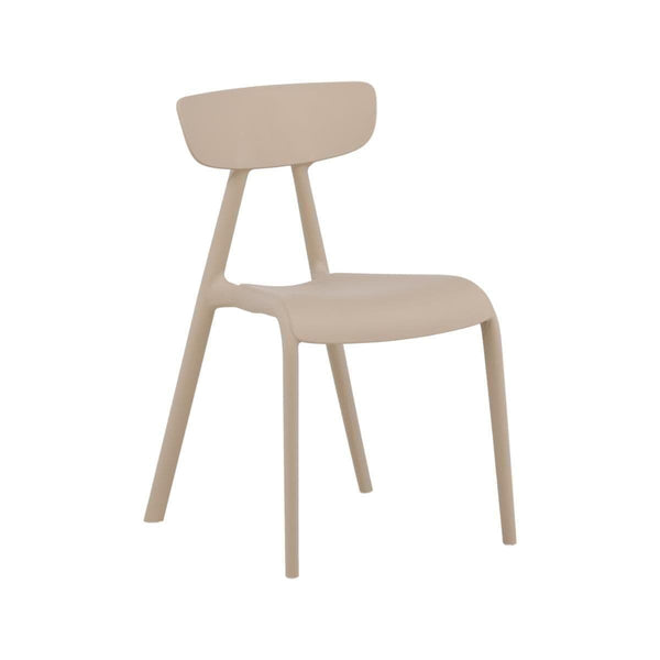 Ursholmen Dining Chair Set of 2 | Beige Scandinavian-Style Plastic Chairs