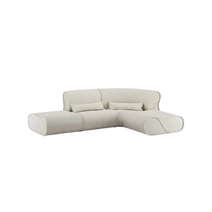 Shimizu Modular 3 Seater Corner Sofa | Luxury Bouclé Upholstered Sectional Sofa with High-Density Foam | Modern Contemporary L-Shape Couch for Living Room