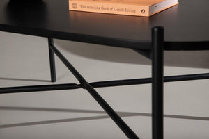Pueblo Sofa Table, Black – Modern Scandinavian Coffee Table by Mmilo