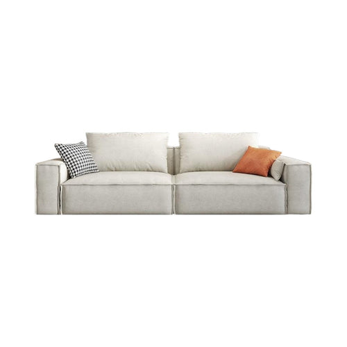 R67 Anselm Two Seater Modular Sofa – Contemporary Leathaire Upholstered Couch with High-Density Sponge Comfort – Modern 2 Seater Living Room Sofa - My Store