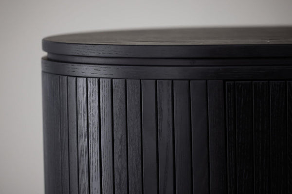 Fjällbacka High Storage Cabinet | Black Oak Scandinavian Design