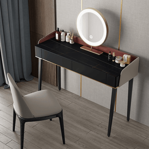 Ivoree Dressing Table with Drawers & LED Mirror