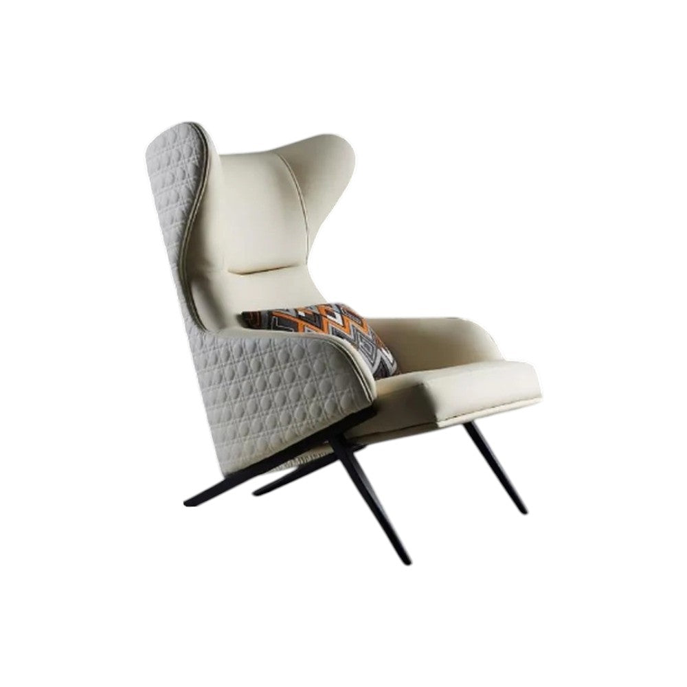 Tige Accent Armchair, PU Leather Upholstered Modern Lounge Chair with Painted Steel Frame – Contemporary Living Room & Office Seating (Multiple Colors) - My Store
