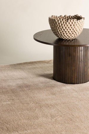 Blanca Beige Rug – 290x200 cm Rectangular Soft Polyester Carpet