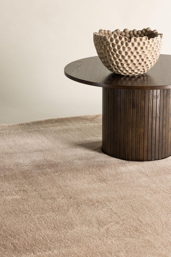 Blanca Beige Rug – 290x200 cm Rectangular Soft Polyester Carpet