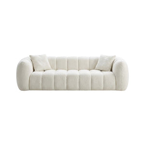Winslow Pumpin Boucle Sofa – Modern Two Seater & Three Seater Couch, High Resilience Foam Comfort Living Room Sofa, Contemporary Upholstered Lounge Sofa Set