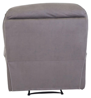 Saranda Grey Recliner Armchair | Microfiber Upholstery, Adjustable Back & Footrest