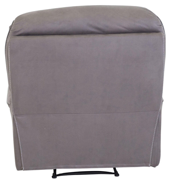 Saranda Grey Recliner Armchair | Microfiber Upholstery, Adjustable Back & Footrest