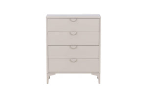 Piring 4-Drawer Beige Steel Cabinet | Modern Office & Home Storage Solution