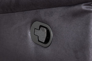 Saranda Black Recliner Armchair | Microfiber Upholstery, Adjustable Back & Footrest
